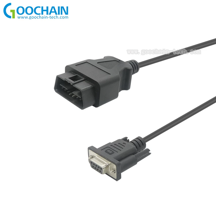 Cable adaptador de DB9 hembra a OBD2