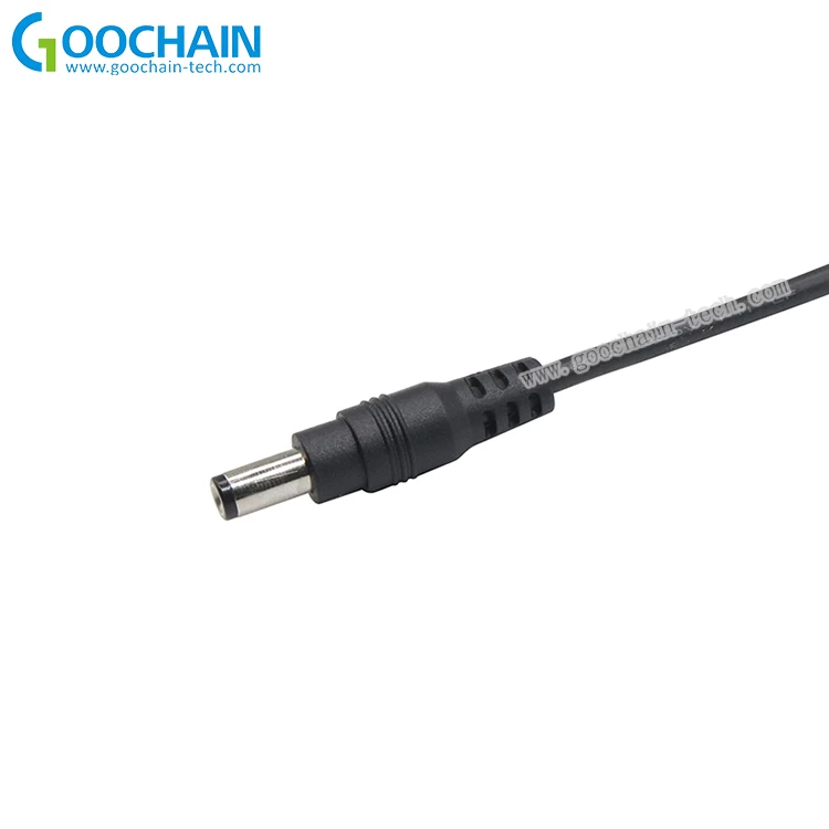 Chine PD USB Type C Entrée masculine à DC 5.5 x 2.1mm Câble de charge de puissance mâle jusqu'à 100W fabricant