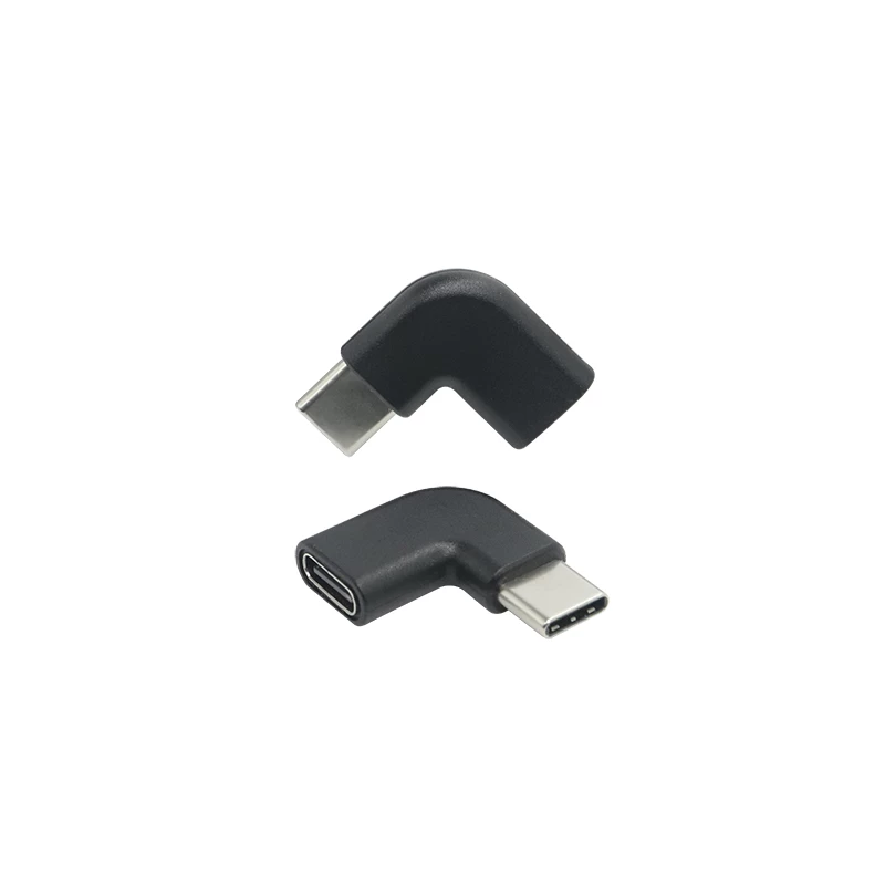 China 
Rechte hoek USB C-adapter Low Profile 90 graden extender PD 100W Quick Charge Type C mannelijk naar vrouwelijk extender-adapter fabrikant