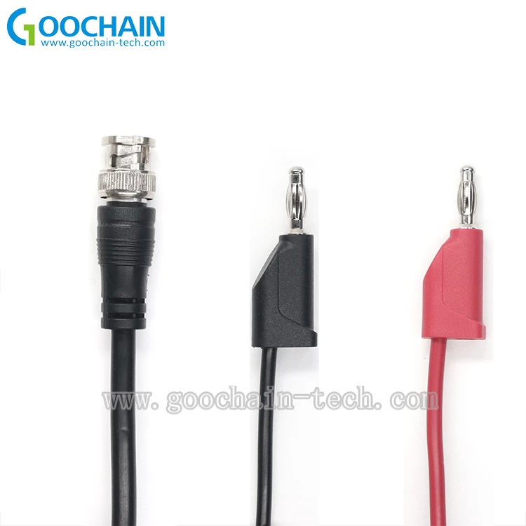 BNC Male to 4mm stackable banana plug cable