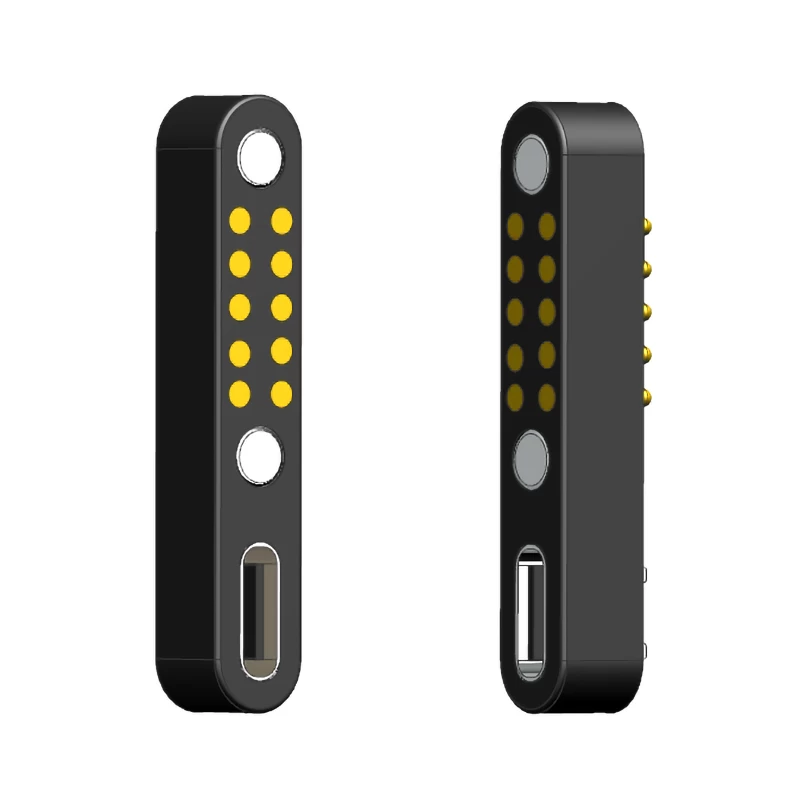 10-poliger magnetischer Pogo-Pin-Stecker für iPad und andere intelligente Ladegeräte