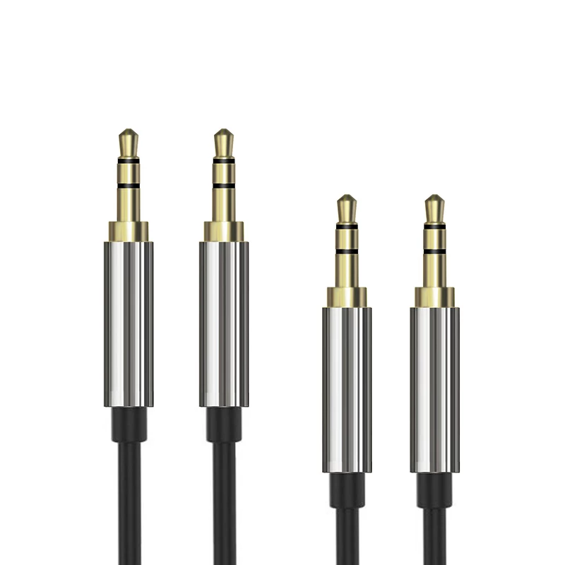 China OEM koperen schaal 3,5 mm man-naar-man TPE audio stereo kabel fabrikant