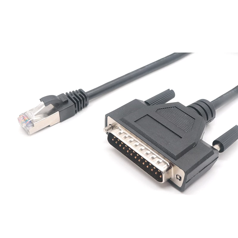 Câble de console modem DB25 mâle vers RJ50 10P10C mâle personnalisé