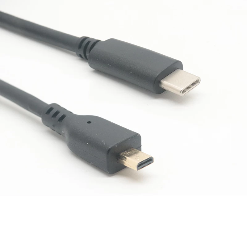 90 Grad rechtwinkliges USB-Typ-C-zu-Micro-HDMI-Adapterkabel