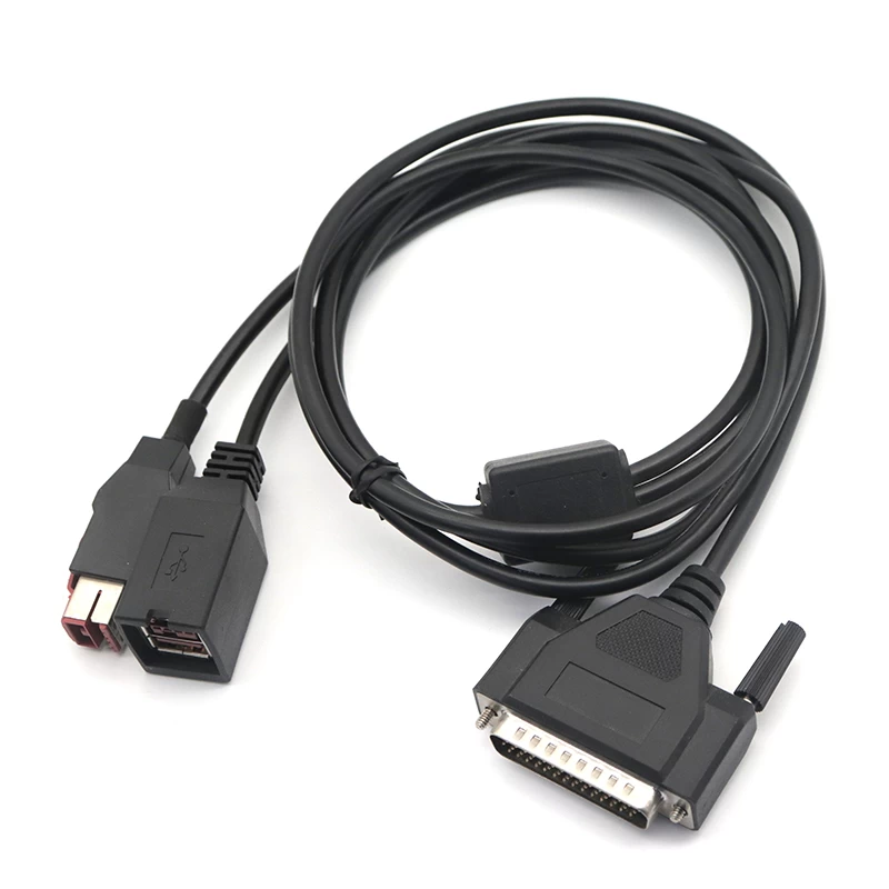 مخصص DB44 ذكر إلى 24V ذكر بالطاقة USB  24V بالطاقة USB أنثى كابل الفاصل