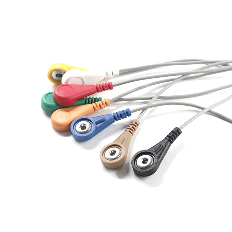 USB 3.0 ~ 8 리드 스냅 ECG EEG EKG EMG 케이블