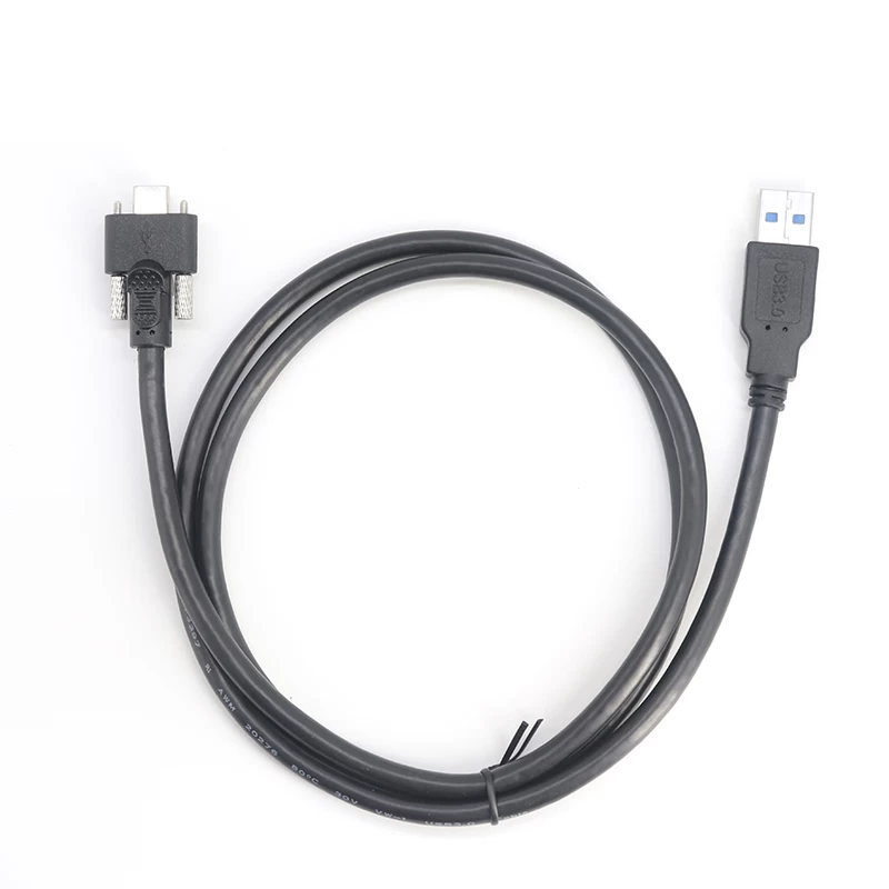 الصين لوحة جبل نوع مزدوج المسمار قفل USB 3.1 نوع C قياسي كابل USB 3.0 الصانع