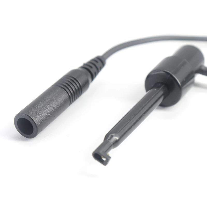 Clavija de electrodo de 1,5 mm din 2,0 mm para probar el clip de gancho cable de clip de gancho para multímetros