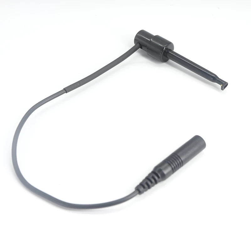 1.5mm din 2.0mm electrode pin to test hook clip lead grabber hook clip cable for multmeters