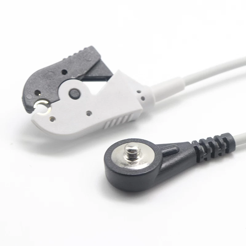 3,5 mm 4,0 mm männlicher EKG-Schnappverschluss am EKG-Clip Pinch/Grabber-Anschlusskabel