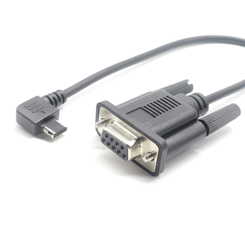 DB9 母头转 90 度直角迷你 USB 12 针串行控制台电缆用于 Brocade 开关