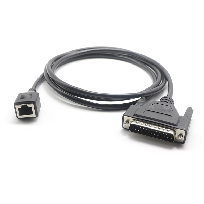 China DB25 Male to RJ45 8P8C Female Network extension adapter cable manufacturer
