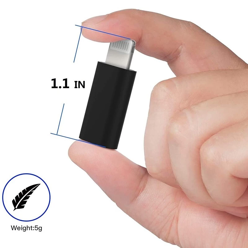 China USB C female naar Lightning 8pin male adapter converter OTG-kabel voor iPhone en ipad fabrikant