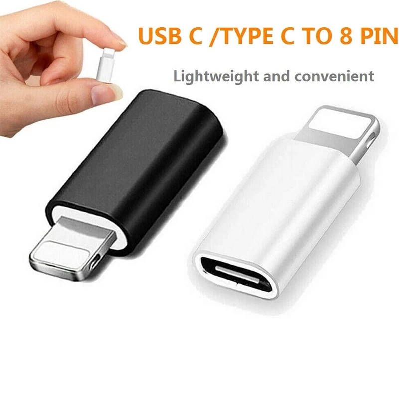 USB C female to Lightning 8pin male adapter converter OTG Cable for iPhone and ipad