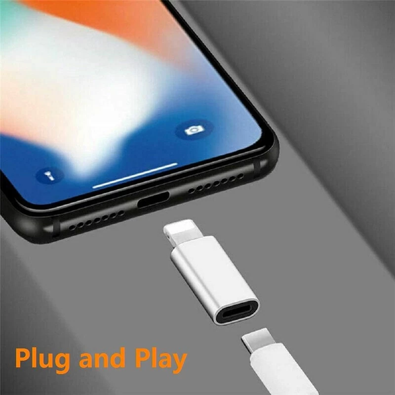 USB C female to Lightning 8pin male adapter converter OTG Cable for iPhone and ipad