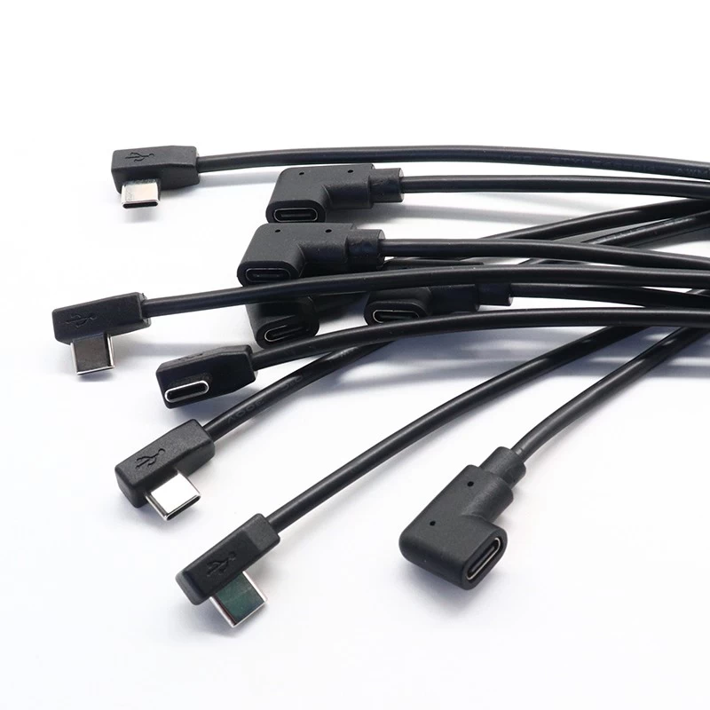 China Y-splitter USB Type C mannelijk naar 90 graden haaks USB Type C vrouwelijk verlengkabel met PH 2.0 4-pins behuizing fabrikant