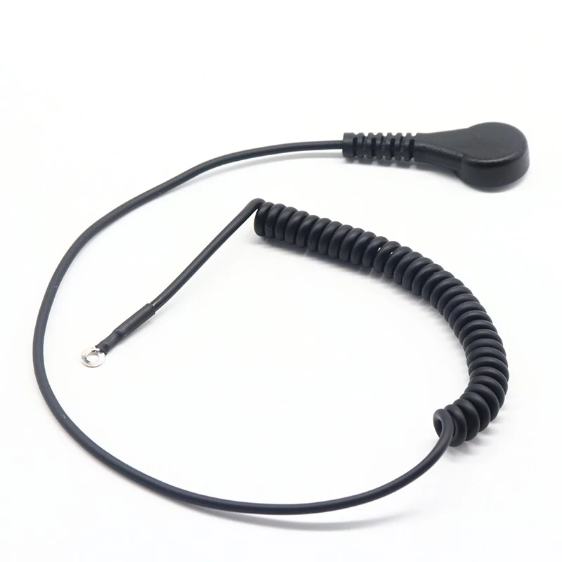 China Custom spiral 4.0mm female snap ECG EEG EKG EMG Cable leadwire manufacturer