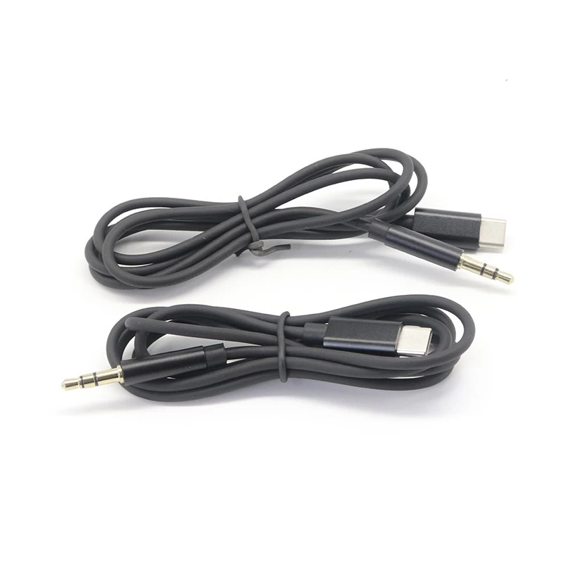 中国 USB C 型转 3.5 毫米耳机音频立体声线汽车辅助电缆 制造商