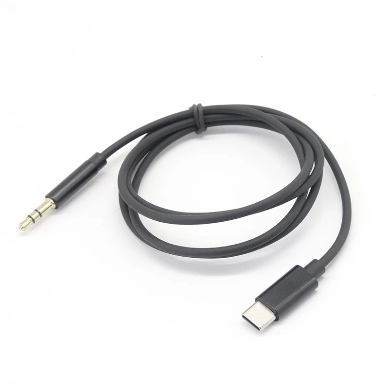USB Tip C - 3,5 mm Kulaklık Ses Stereo Kablosu Araba Aux Kablosu