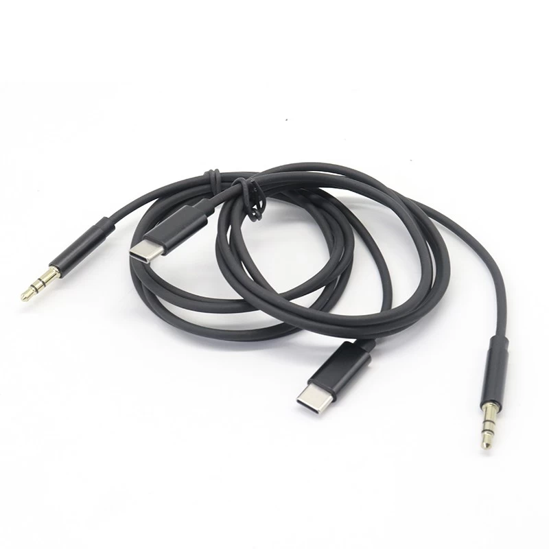 USB 유형 C ~ 3.5mm 헤드폰 오디오 스테레오 코드 자동차 Aux 케이블