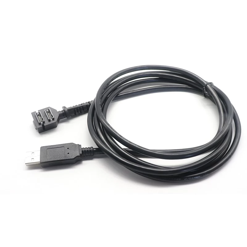 China Verifon USB Cable for VX 805/820 Scan Cable USB 2.0 A Male to Double 14Pin Pitch 1.27 IDC Cable manufacturer