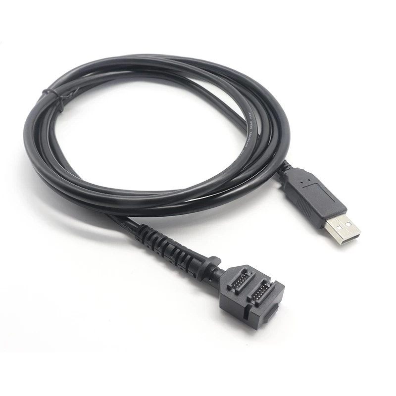 用于 VX 805/820 扫描电缆的 Verifone USB 电缆 USB 2.0 A 公头转双 14 针间距 1.27 IDC 电缆