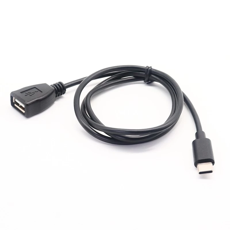 USB C 3.1 C 型公头转 USB A 型母头 OTG 适配器转换器电缆