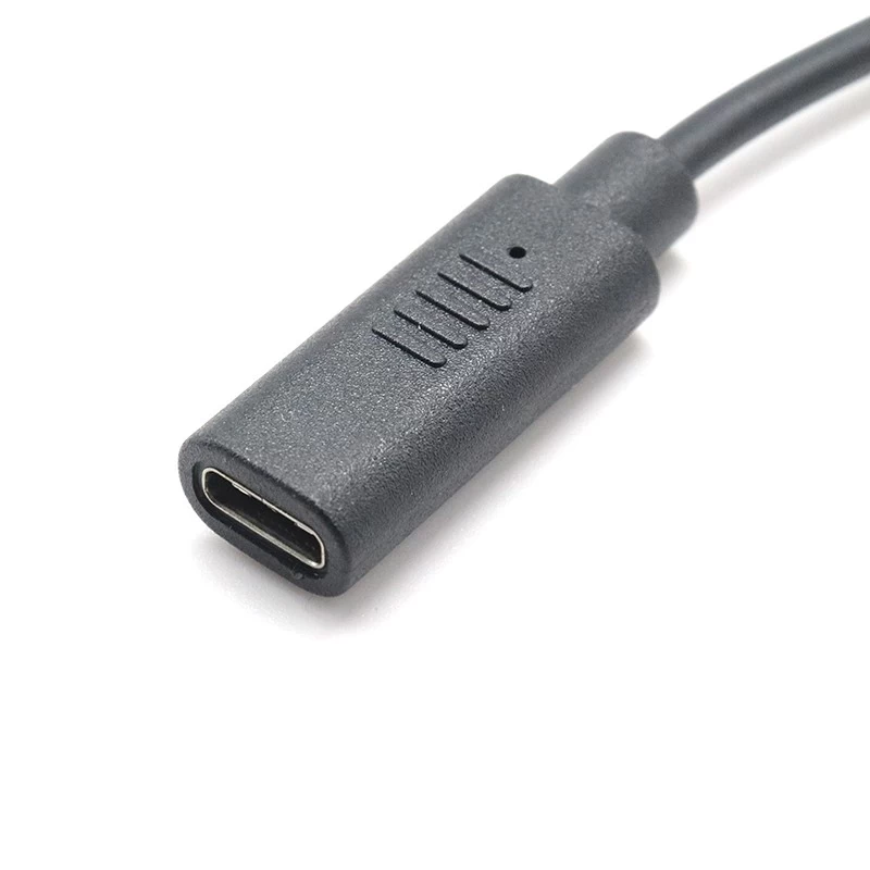 90 度直角 Micro USB 公头转 Type C 母头电缆适合 USB C 相机手机平板电脑