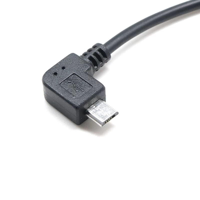 中国 90 度直角 Micro USB 公头转 Type C 母头电缆适合 USB C 相机手机平板电脑 制造商