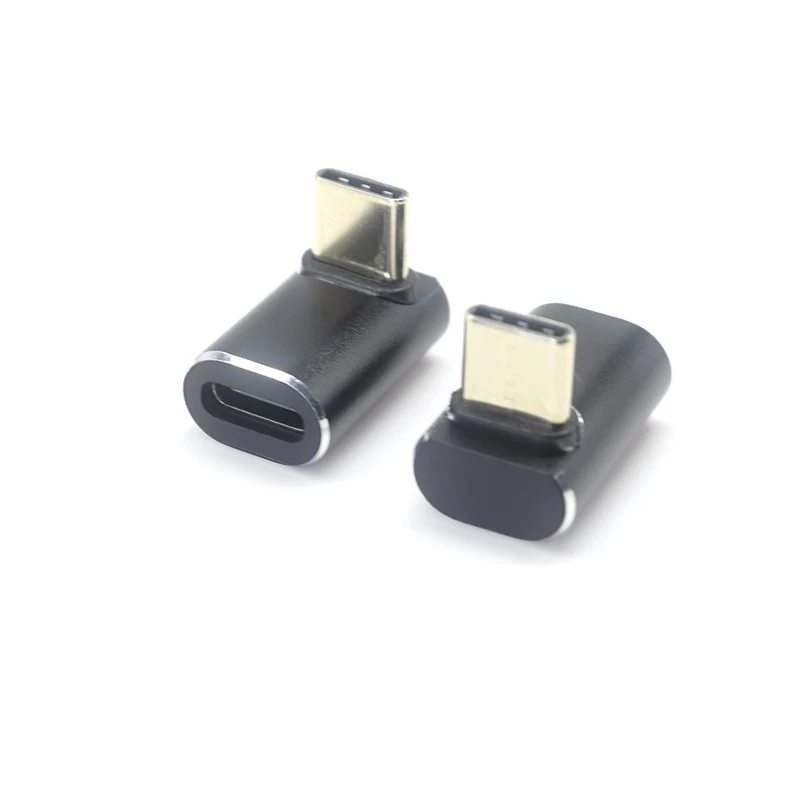 China 90-Grad-USB-Typ-C-Stecker auf USB-C-Buchse, Metall nach oben und unten, 90-Grad-Typ-C-Adapter-Extender, kompatibel für Steam Deck Hersteller