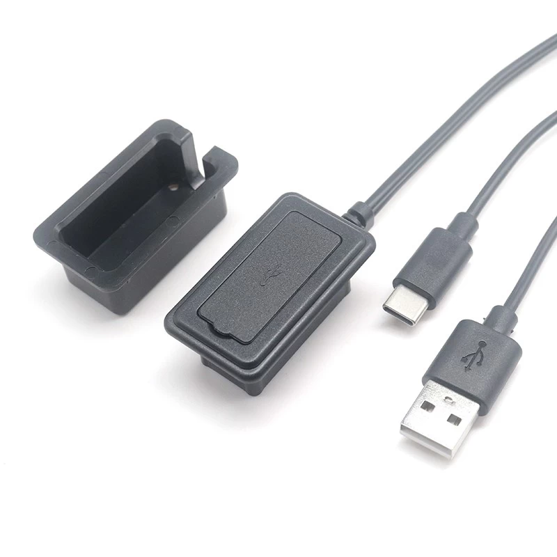 背包外置USB C type C接口USB公转母延长线用于手提箱行李箱