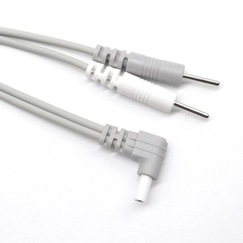 Stimulatiekabel gelijkstroom 2,35 mm mannelijk naar elektrode 2,0 mm tiendraads