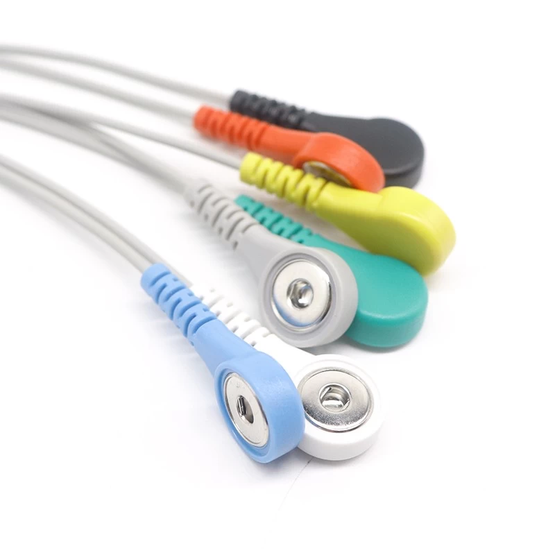 China kleurrijke afgeschermde ECG EKG EMG-kabeldraden fabrikant