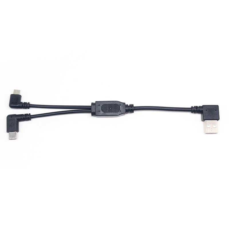中国 定制90度弯头 USB A 转90度弯头 USB C + 90 度弯头 micro B 分线器电缆 制造商