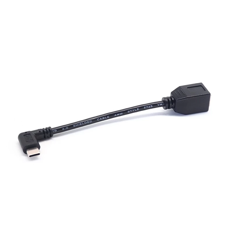 Chine Câble d'imprimante adaptateur USB Type C mâle à USB B femelle à angle droit à 90 degrés fabricant