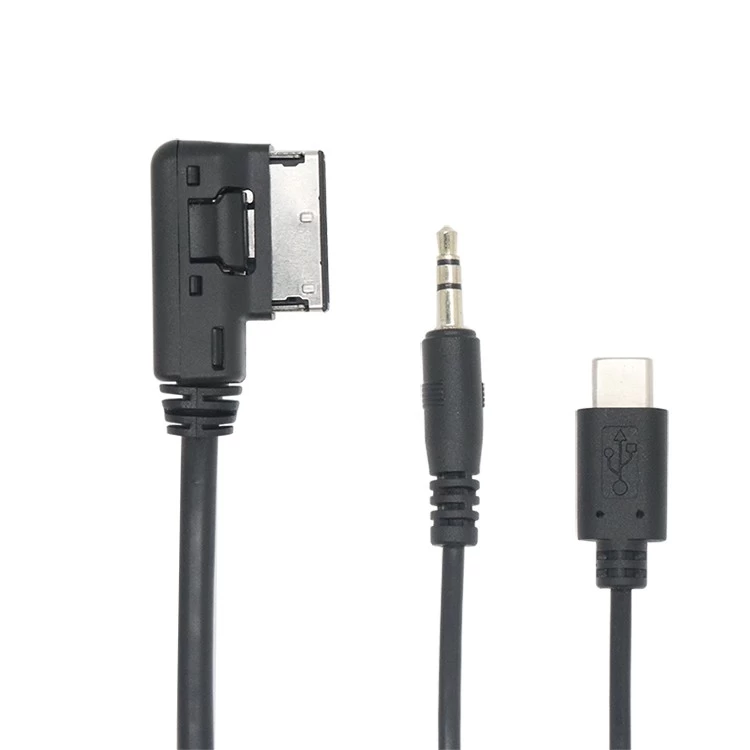 China Customized AMI MDI DC3.5 tripole audio + Type-C cable connects mobile phones and tablets for Volkswagen Audi manufacturer