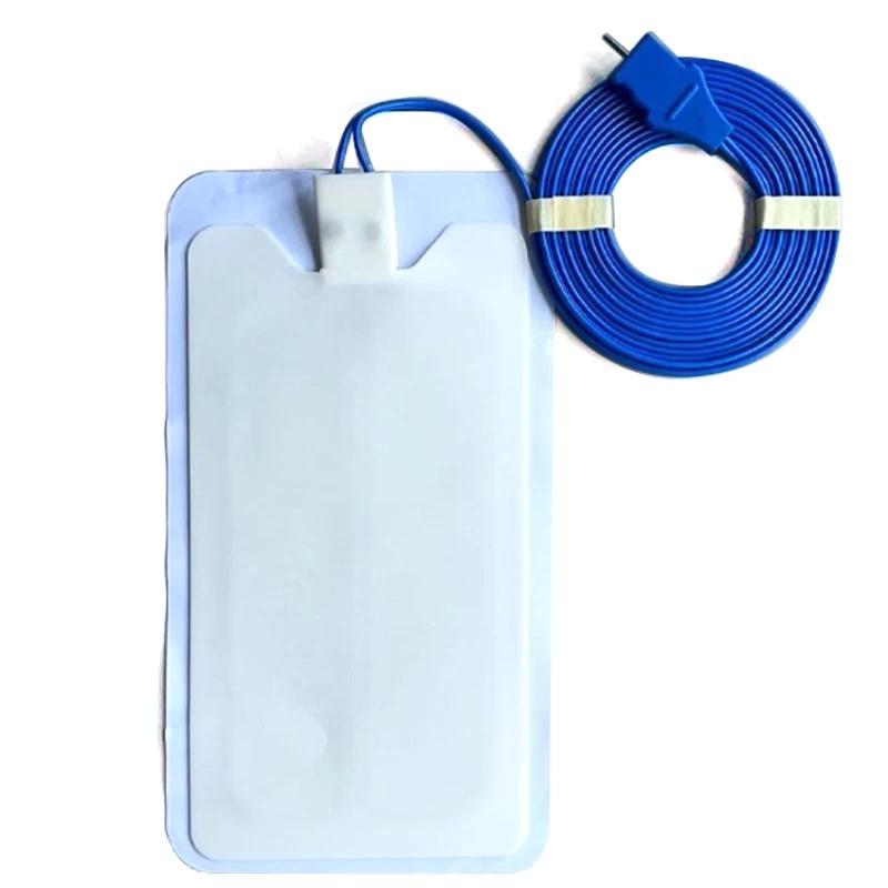 porcelana Almohadilla de placa de puesta a tierra de retorno de electrodo médico desechable ESU para adultos con cable fabricante