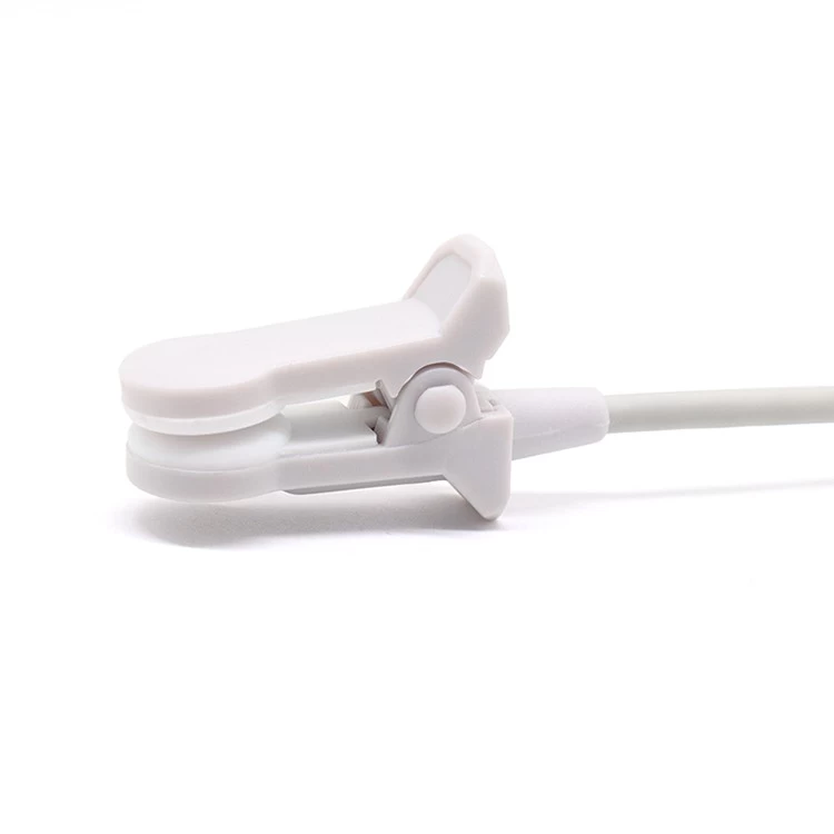 中国 可重复使用的 3.5 毫米音频插孔转 Spo2 传感器探头电缆成人耳夹电缆 制造商