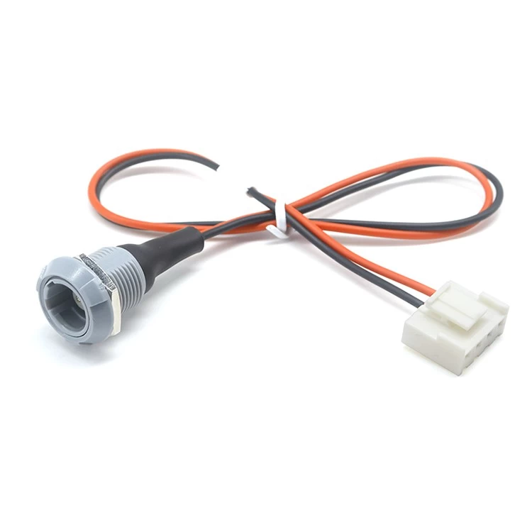 China Custom 4PIN Lemo Female Connector TO VH3.96-4 PIN DIN Housing Wire Harness cable manufacturer