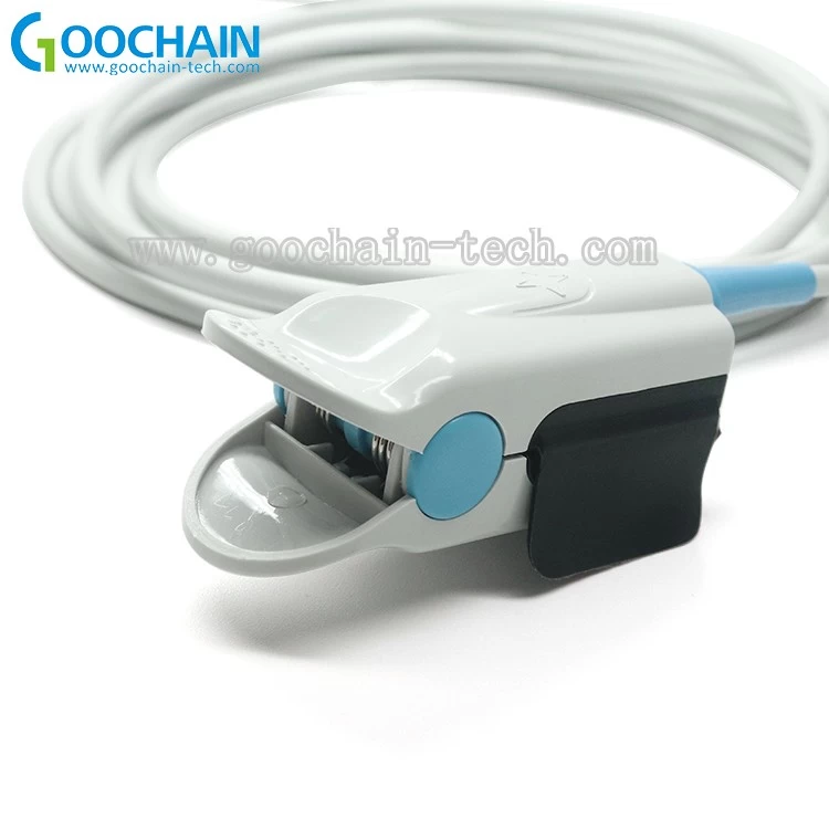 الصين ملحقات أجهزة الأكسجين المتوافقة مع جهاز استشعار Micro Male to Adult Finger Clip Mindray Spo2 الصانع