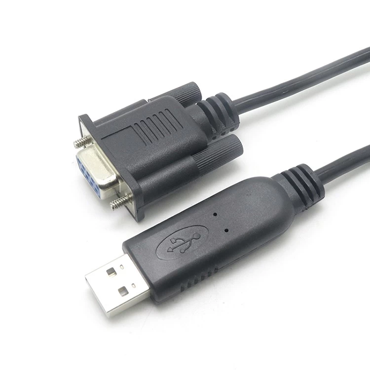 China RS232 DB9 mannelijk naar USB FTDI mannelijke seriële kabel voor toetsenbordcomputer fabrikant