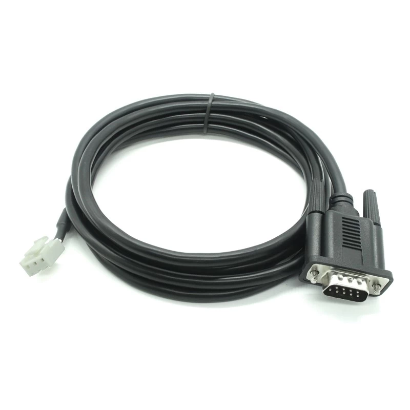 China Custom RS232 DB9 Male Connector TO VH3.96-4 PIN DIN Housing Wire Harness cable manufacturer