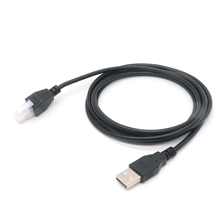 China 30CM USB to Molex-4 Pin Fan Cable Computer for Case Chassis-CPU Fan Power Adapter Line 2464 22AWG OD 3.5mm Fan Power Adapter Cable manufacturer