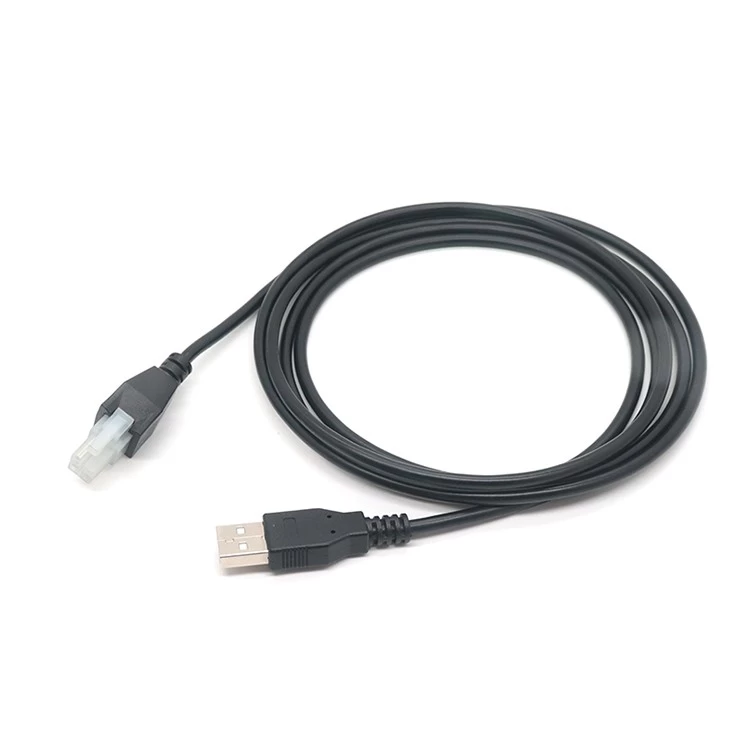 China 30CM USB to Molex-4 Pin Fan Cable Computer for Case Chassis-CPU Fan Power Adapter Line 2464 22AWG OD 3.5mm Fan Power Adapter Cable manufacturer