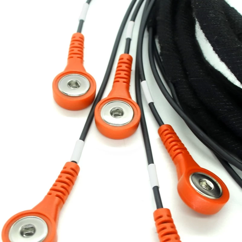 porcelana Cable médico RS232 d-sub DB25 Pin a múltiples Snap ECG, Cable de protección, chaqueta trenzada de nailon, Cable médico para accesorios de chaleco deportivo fabricante