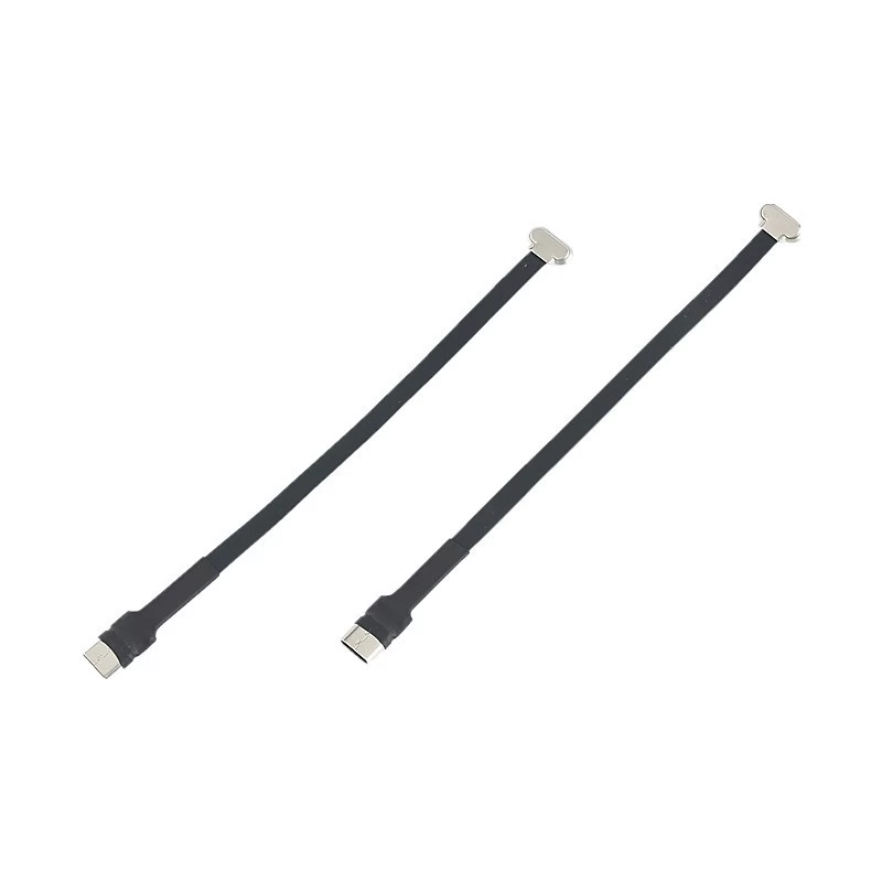 China Platte FPV Ultradun Superzacht Laag profiel Rechte hoek Type C USB 90 graden naar USB A Male Ribbon FPC Data-oplaadkabel fabrikant