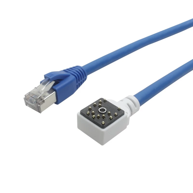 China High-Quality RJ45 Connector With Magnetic Spring Loaded Pogo Pin 15P Power Charging Cord For Robot manufacturer