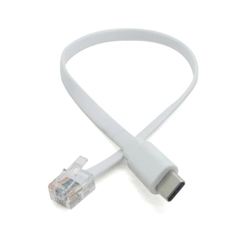 중국 공장 전화 플랫 와이어 USB 유형 C - RJ12 전화 케이블 RJ11 통신 케이블 제조업체