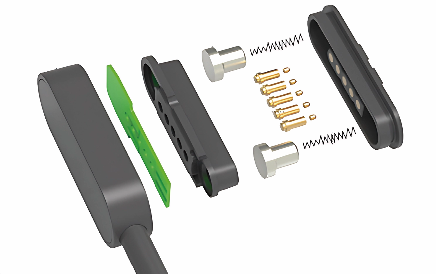 Goochain 내구성 Pogo Pin Magnetic Cables를 사용하여 플러그 및 플러그를 뽑는 데 작별 인사를하십시오.