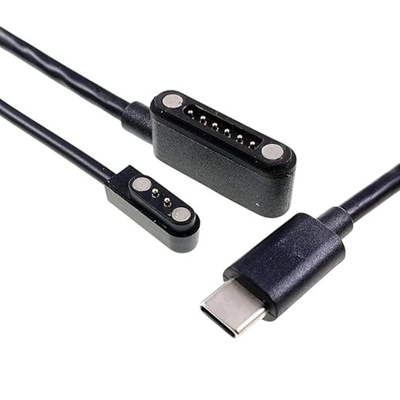 China USB Type-C to 1P/2P/4P Magnetic Pogo Pin Charger Cable – Spring Loaded Magnetic Connector | OEM Manufacturer | ISO 13485 & ISO 9001 Certified manufacturer